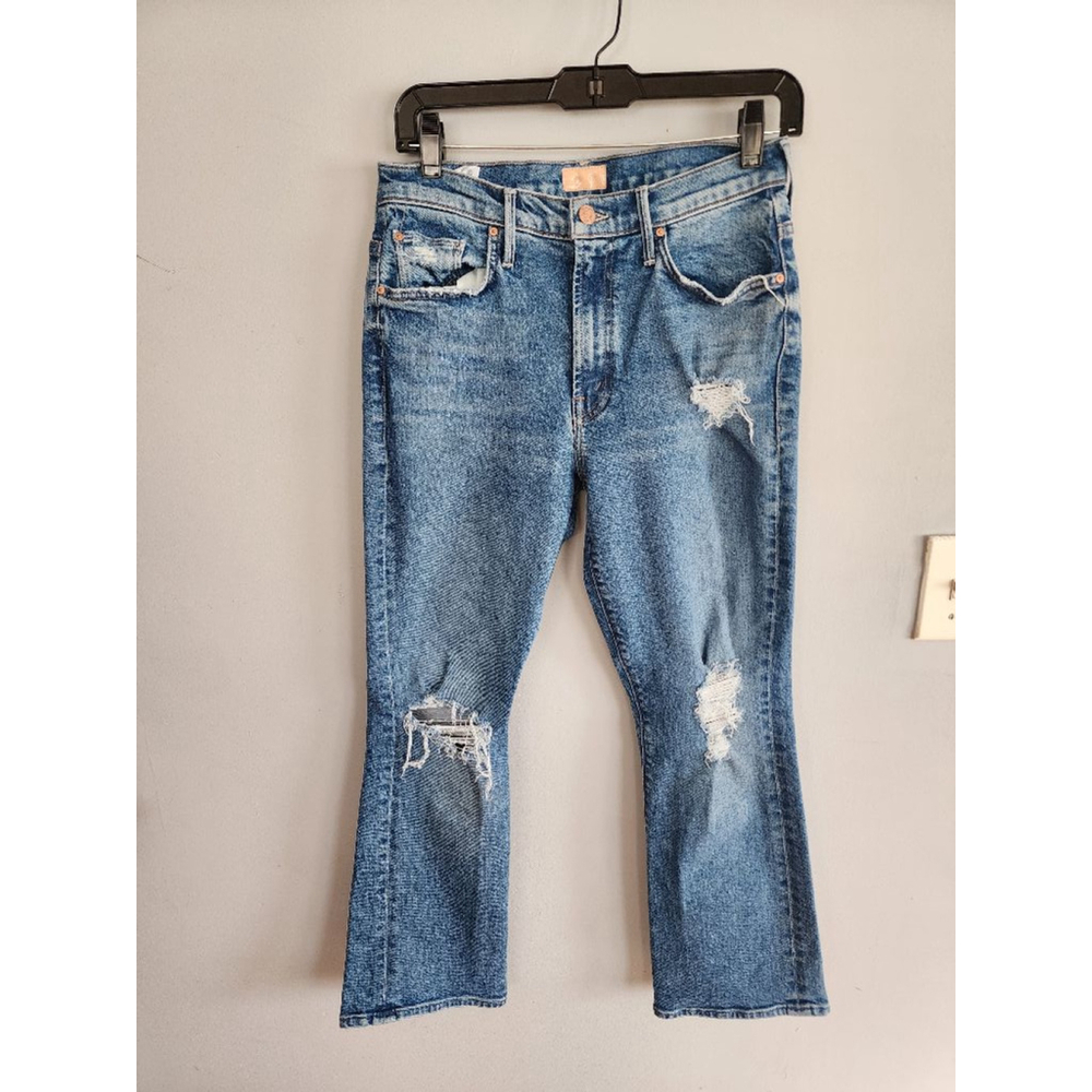 Mother Denim The insider Ankle Bloom and Doom distressed size 29.